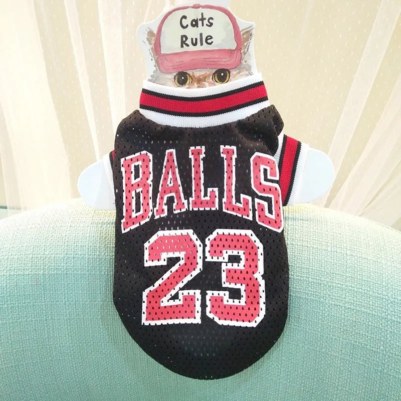Black and red polyester pet sweatshirt for dogs available in sizes S M L XL XXL