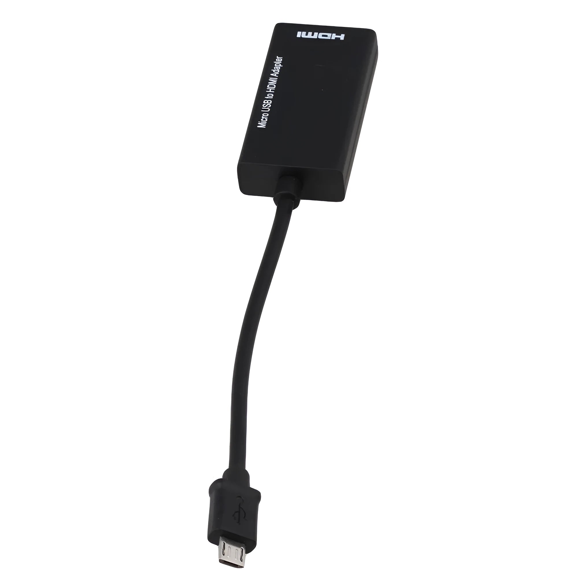 Black HD to HDMI adapter cable for connecting legacy devices to modern displays