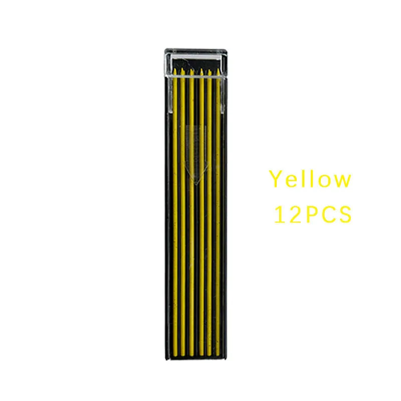 Box of 12 mechanical pencil leads in rainbow colours for 0.5mm pencils