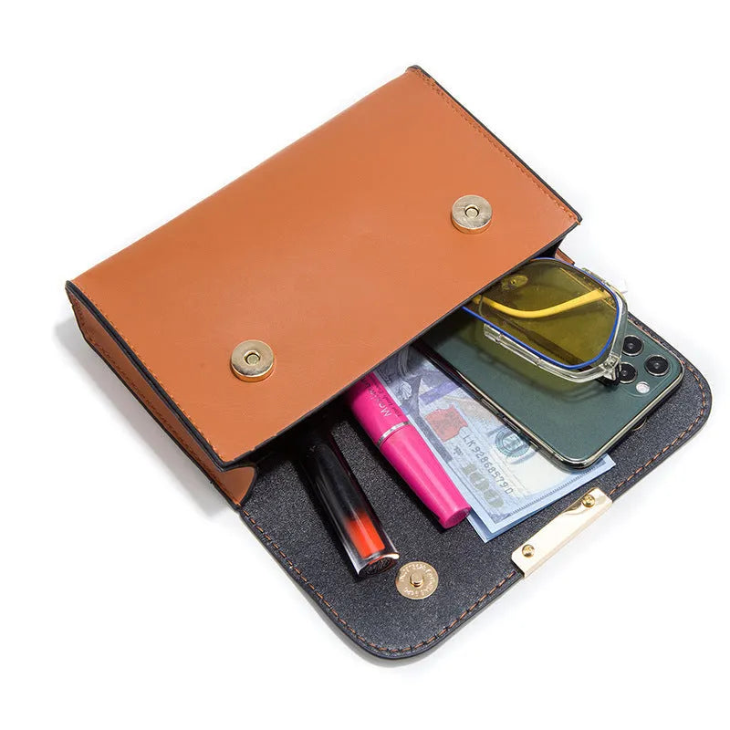 Women's three-piece PU handbag set with crocodile pattern in horizontal square shape.