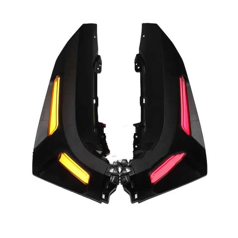 NMAX155 LED turn signal light in blue yellow colour option showing front and side views