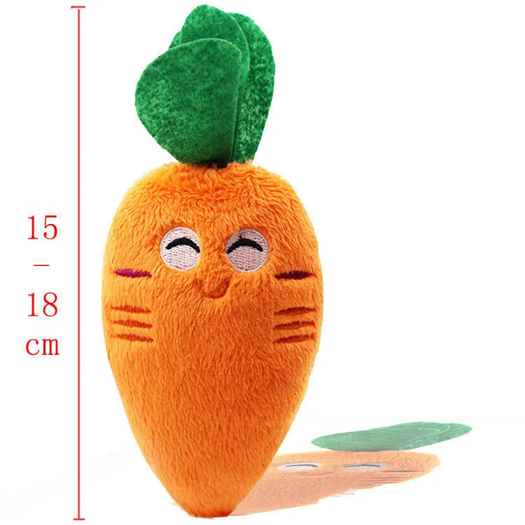 46cm long plush squeaking dog toy in multiple colour options