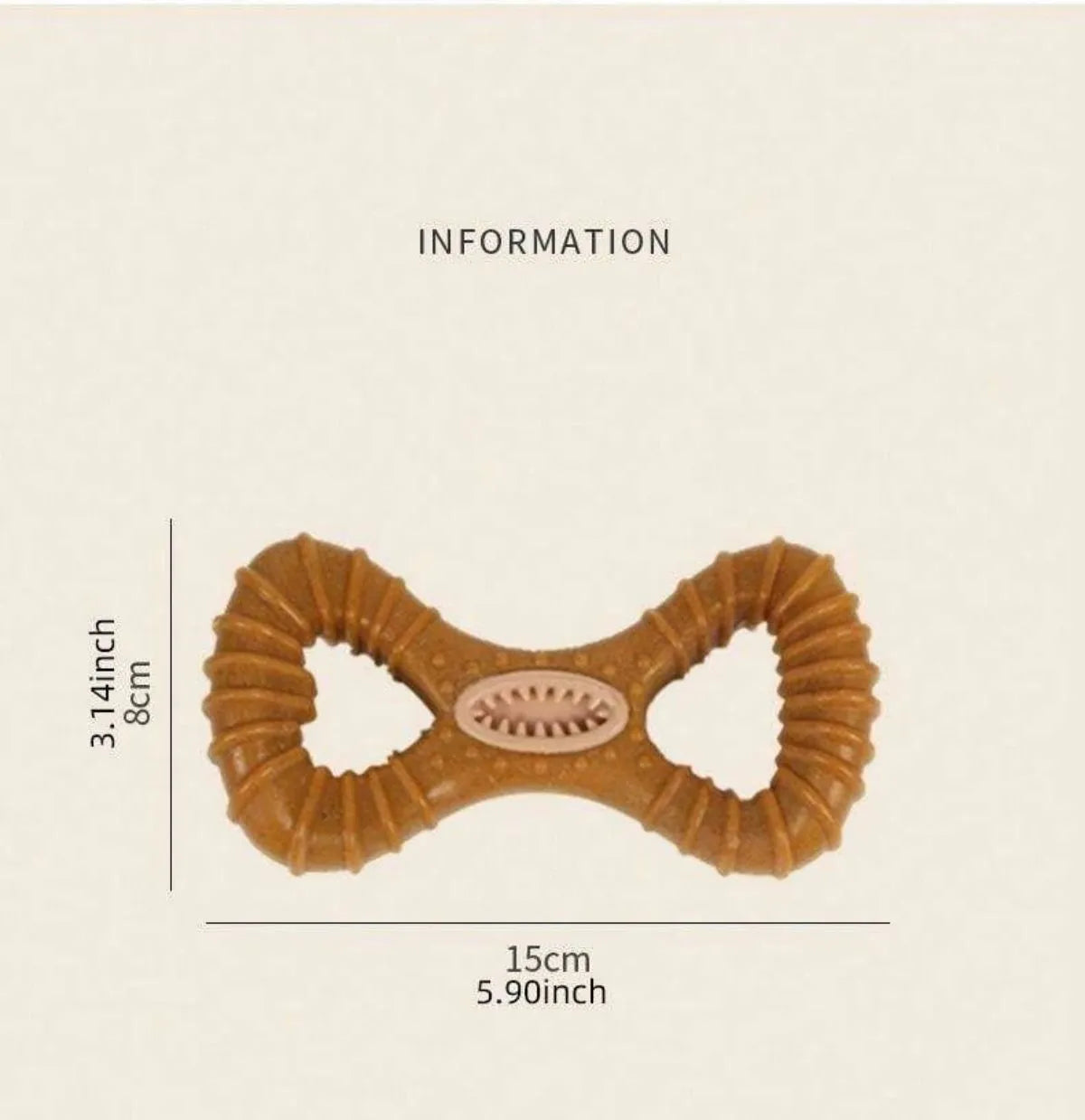 Dog chew bone with textured surface for dental cleaning, available in 8shape and Y shape options