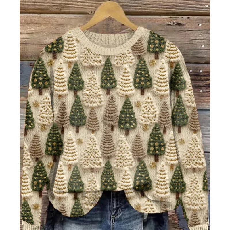 Little Flower digital printed round neck sweater in floral pattern, available in multiple colours and sizes up to 4XL