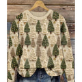 Little Flower digital printed round neck sweater in floral pattern, available in multiple colours and sizes up to 4XL