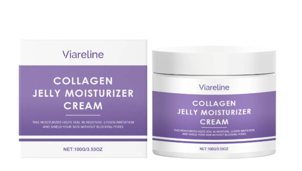 Collagen face moisturizing cream 30ml with hyaluronic acid and glycerin for daily facial hydration