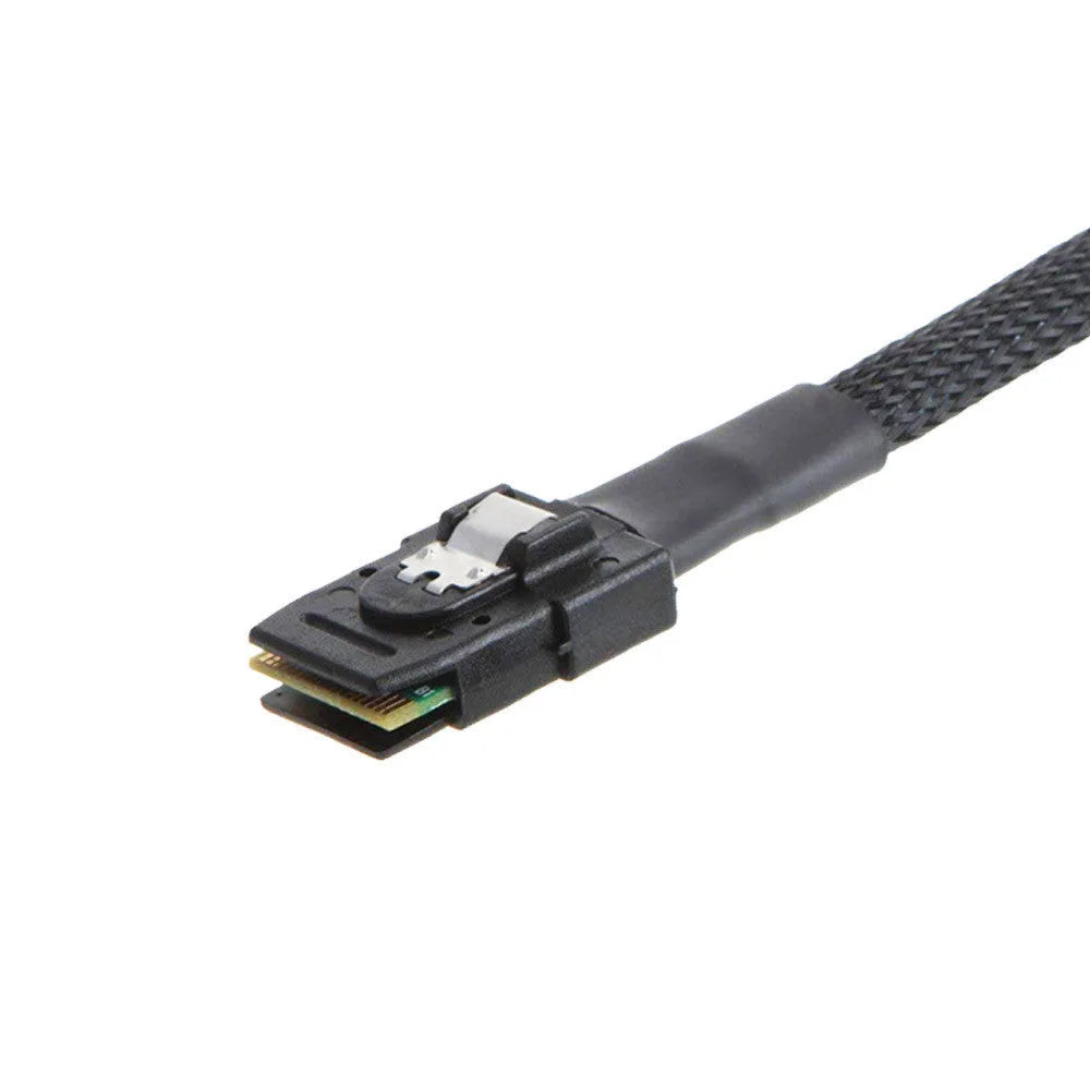 Straight head SAS server hard disk cable with coaxial interfaces in 0.5m and 1m length options