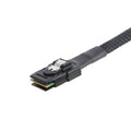 Straight head SAS server hard disk cable with coaxial interfaces in 0.5m and 1m length options