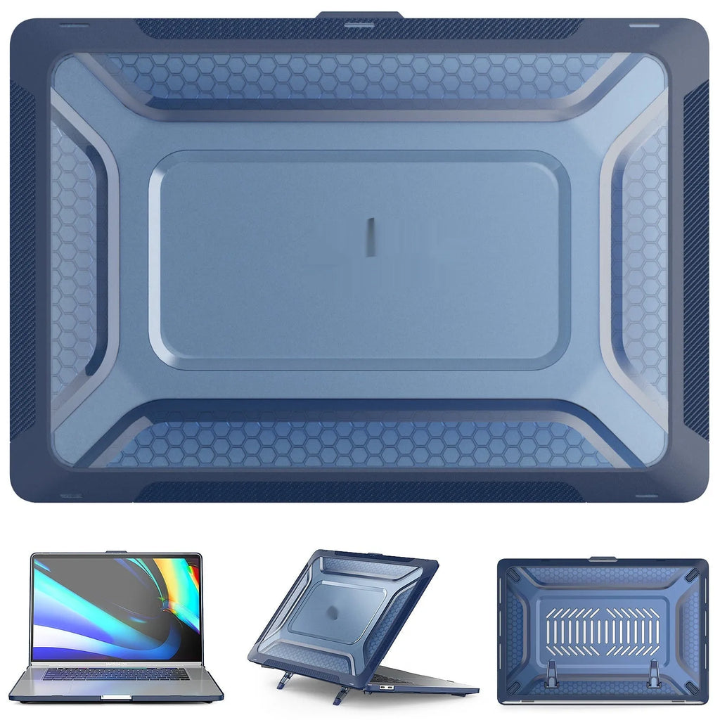 MacBook protective sleeve in cool black colour with EVA foam construction and microfibre lining