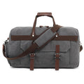 Men's canvas crossbody travel bag in retro style with 36-55 litre capacity