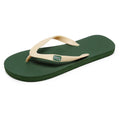 Men's flip-flops with vulcanised rubber soles and EVA upper in black, green, orange and grey colours