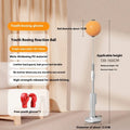 Vertical boxing reaction speed ball with attached focus mitts, shown in grey and orange colour options for youth and adult use.