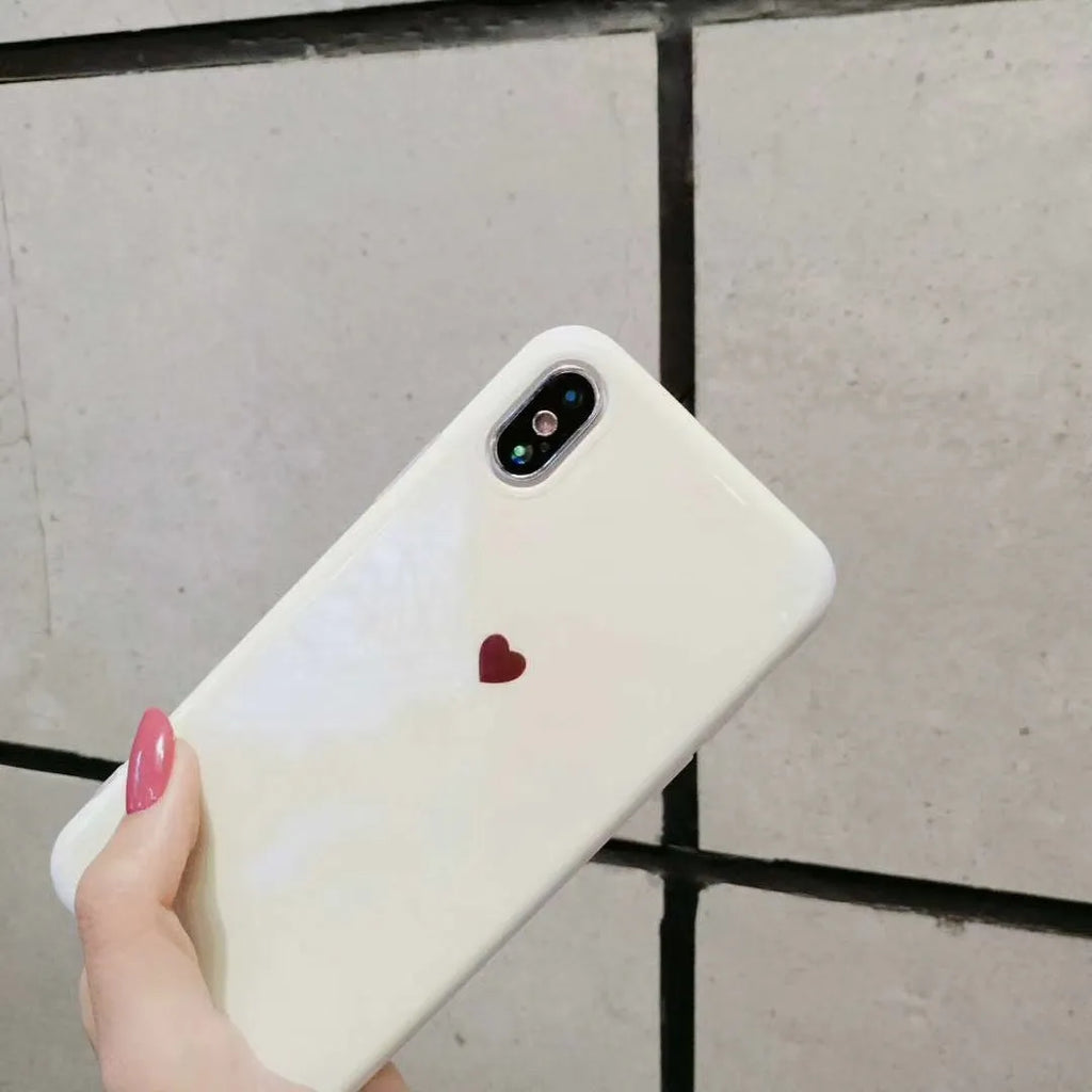 Clear iPhone phone case for iPhoneX iPhone6 iPhone7 iPhone8 models in white colour