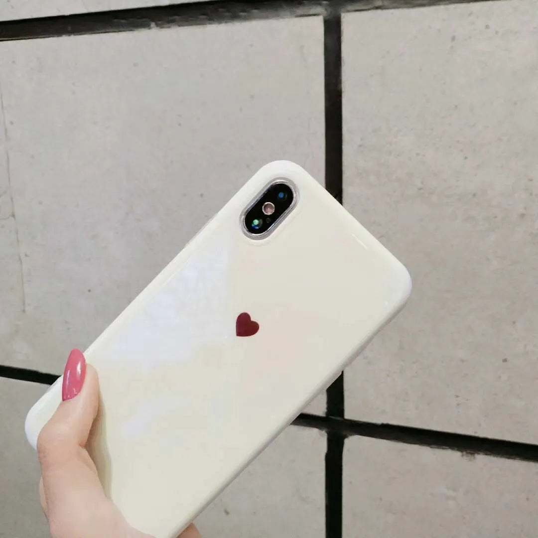 Clear iPhone phone case for iPhoneX iPhone6 iPhone7 iPhone8 models in white colour