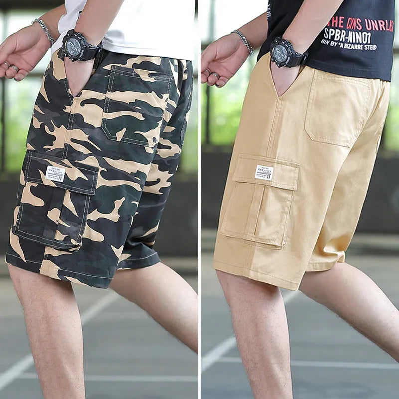 Men's loose casual trousers in chemical fibre blend fabric available in multiple colours and sizes