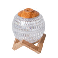 Crystal ball humidifier, round USB desktop design, 116mm x 116mm x 116mm, 2W, quiet below 36dB