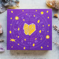 A paper Halloween countdown gift box with dimensions 33.5cm by 30.5cm.