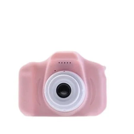 Children's portable digital camera toy with games, photo stickers, videos and photos, charger and packing box, blue green or pink
