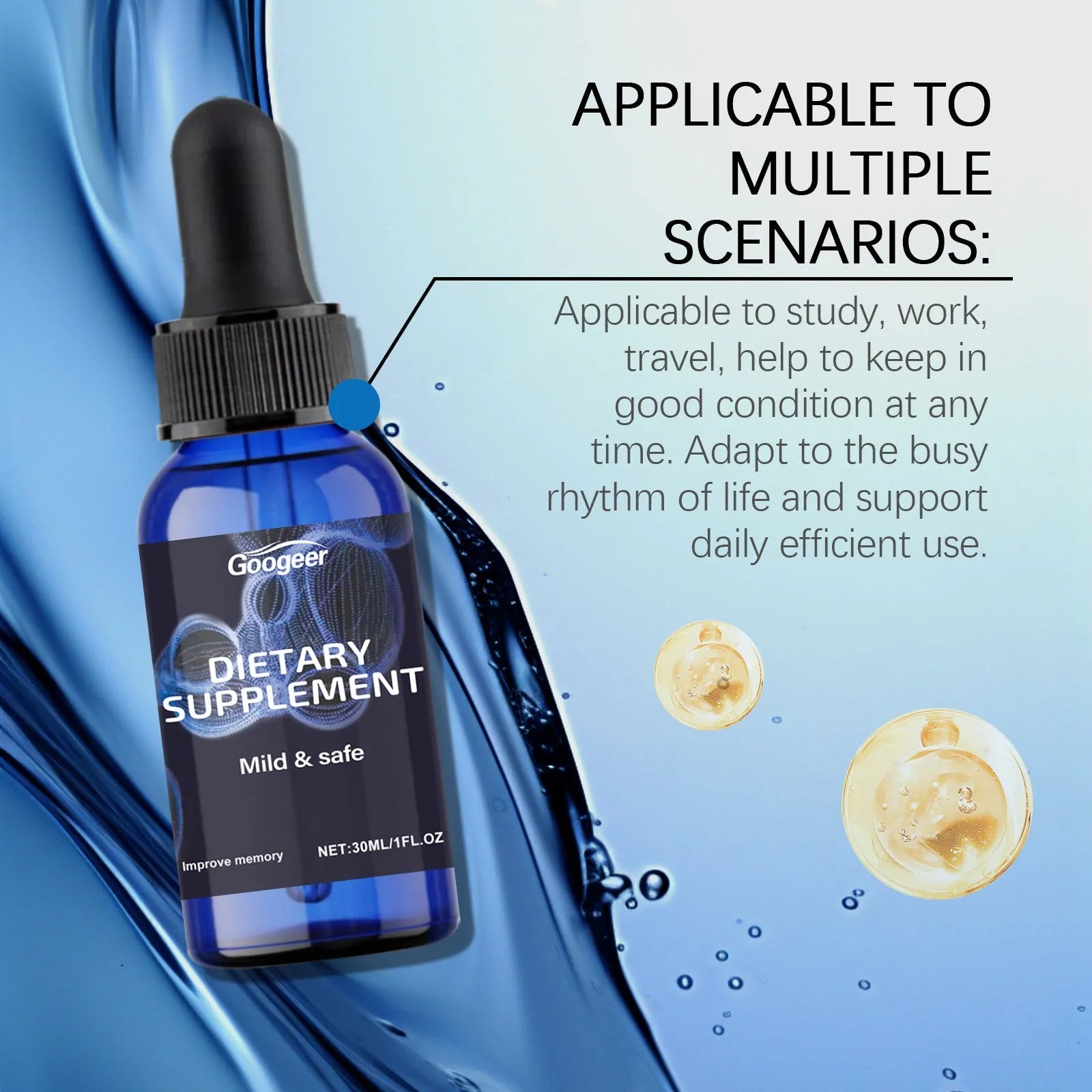 Googeer Dietary Supplement Body Treatment 30ml cream bottle for skin hydration