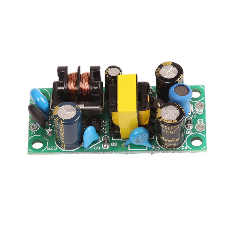 YS-U5S metal switching power board module with electrical connections for AC input and 5V DC output