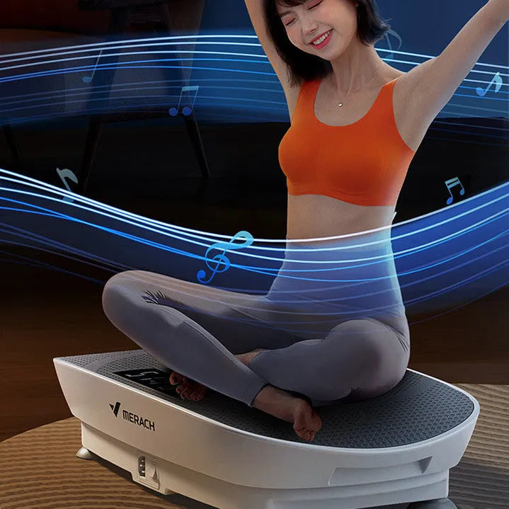 Portable smart power plate measuring 58x38x16cm with 300kg load capacity and Bluetooth connectivity in grey colour option