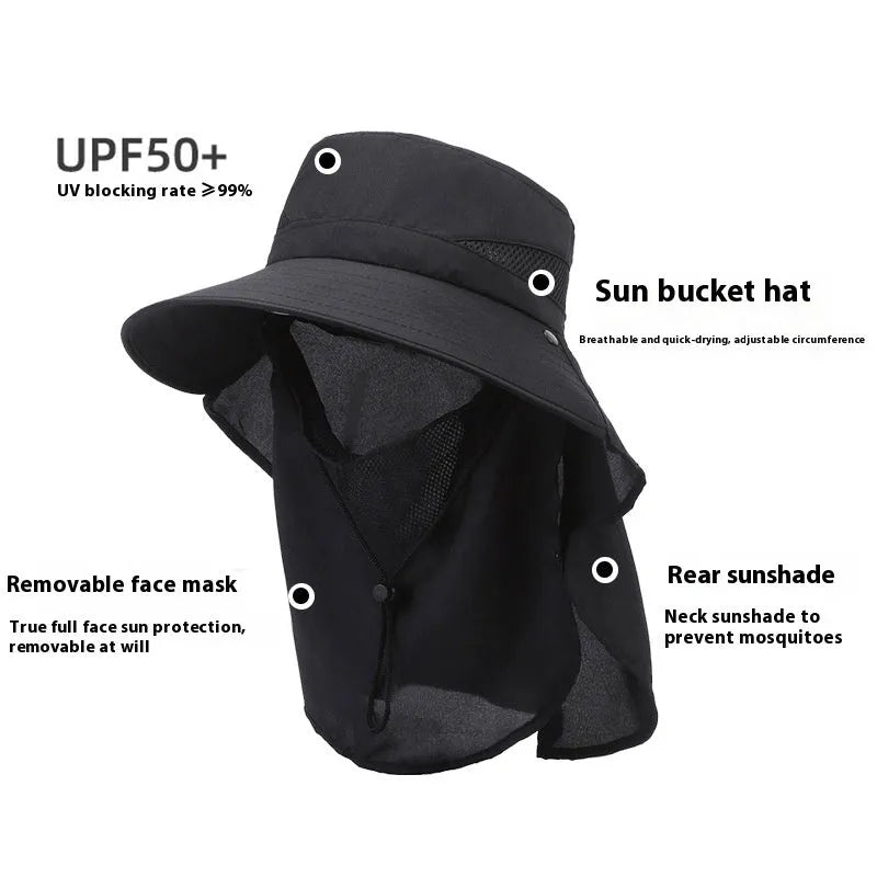 Men's adjustable fisherman hat with 8cm brim showing army green colour and drawstring adjustment