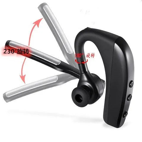 Black true wireless Bluetooth earbuds with charging case