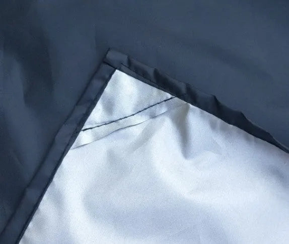 Magnetic car snow shield in Black or Silver, shown in 215x150x125cm or 245x180x145cm size for winter car cover use
