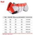 Large dog waterproof winter coat with reflective strips in polar fleece, available in multiple sizes and colours