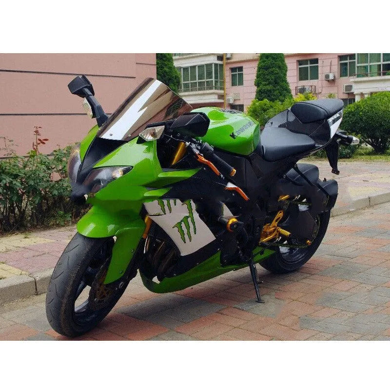 Blue and Brown motorcycle windscreen for Kawasaki ZX-6R ZX-10R sportbikes