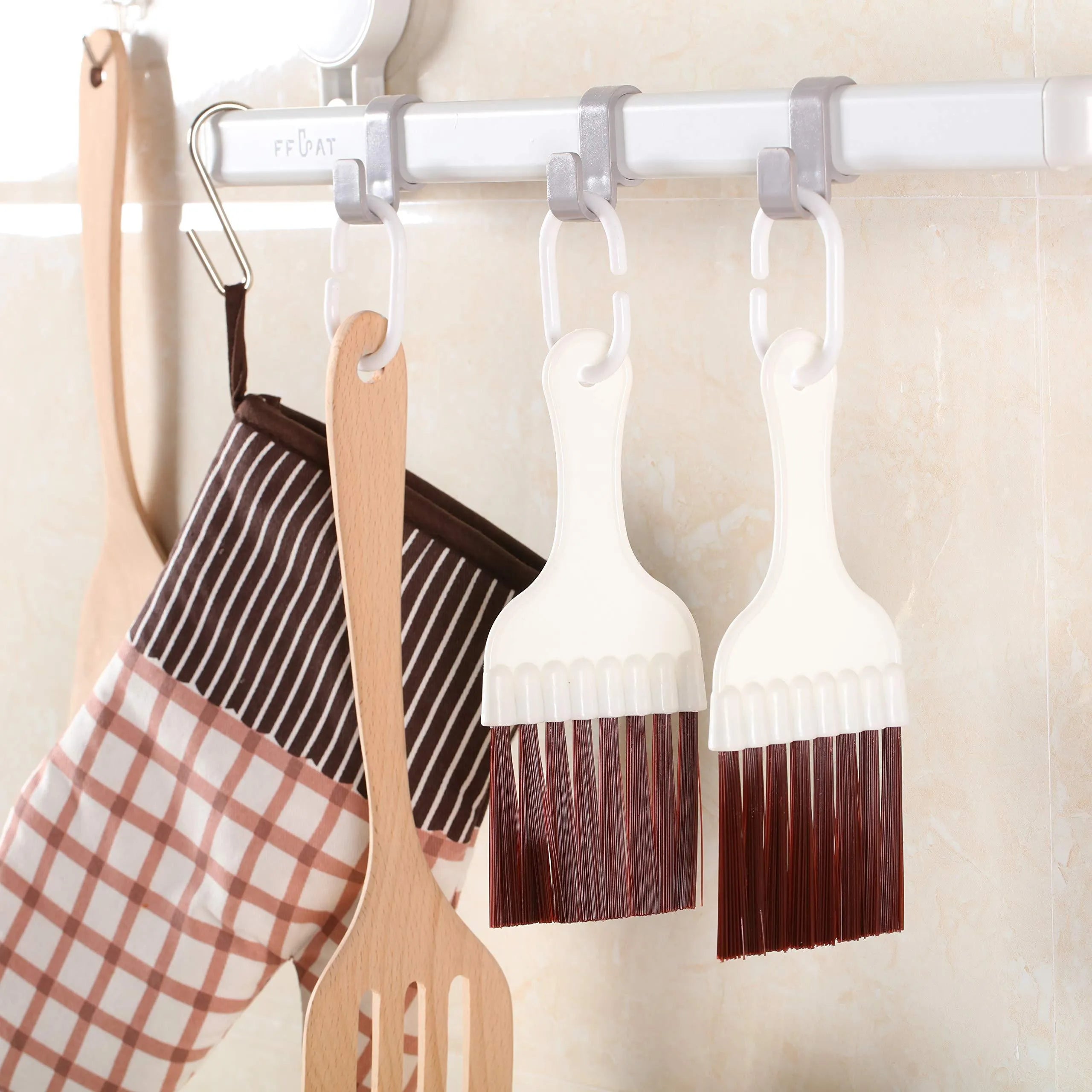 Manual air conditioning fin comb cleaning brush with stainless steel bristles and separate metal comb tool