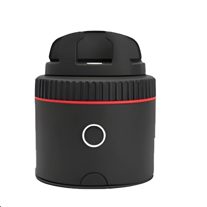 Pivo black smartphone camera mount with 360-degree rotation for face tracking