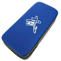 Blue and red square foot target sanda boxing props with thickened PU construction for martial arts training