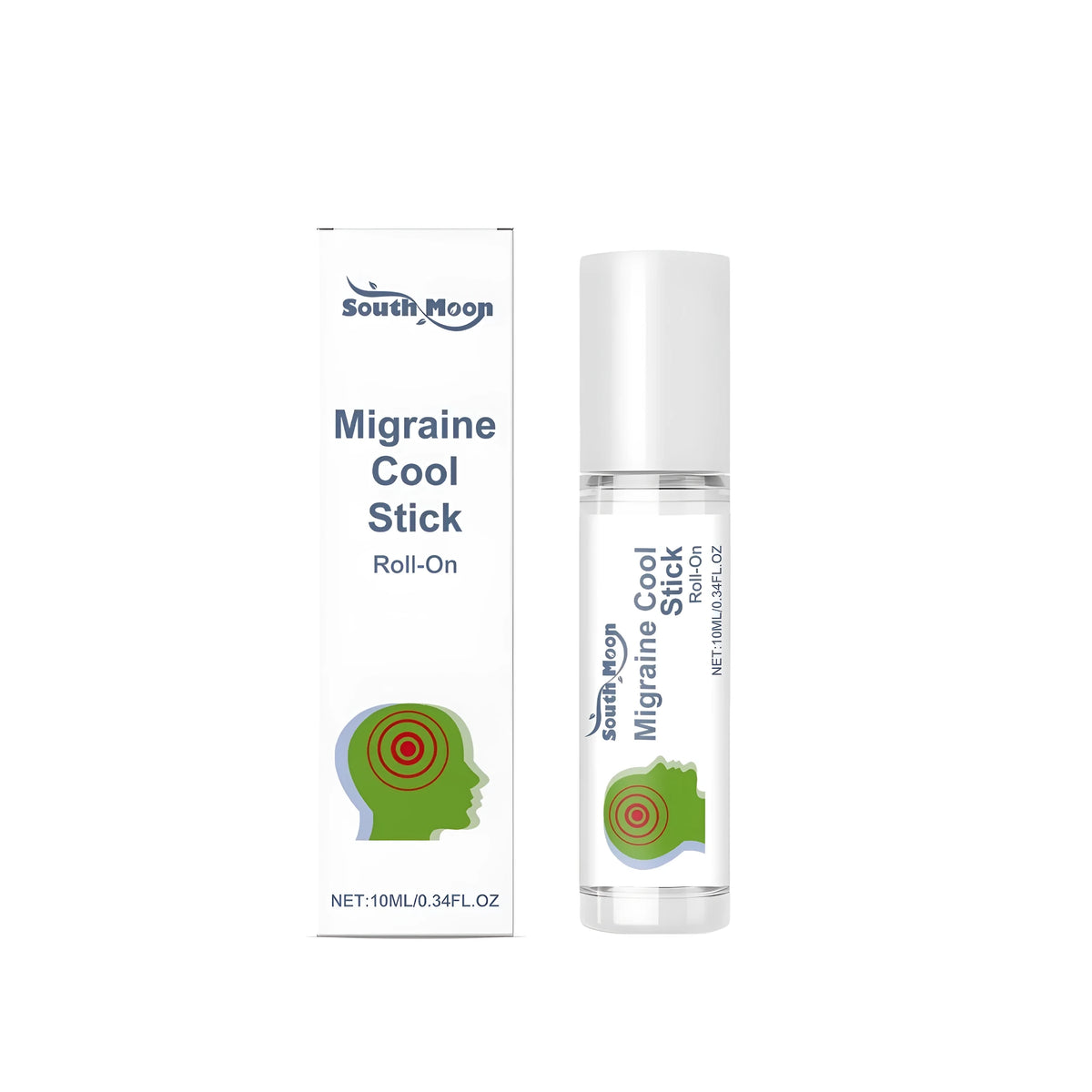 10ml Soothing Ball Rod cooling stick with roll-on ball applicator for mint-infused skincare