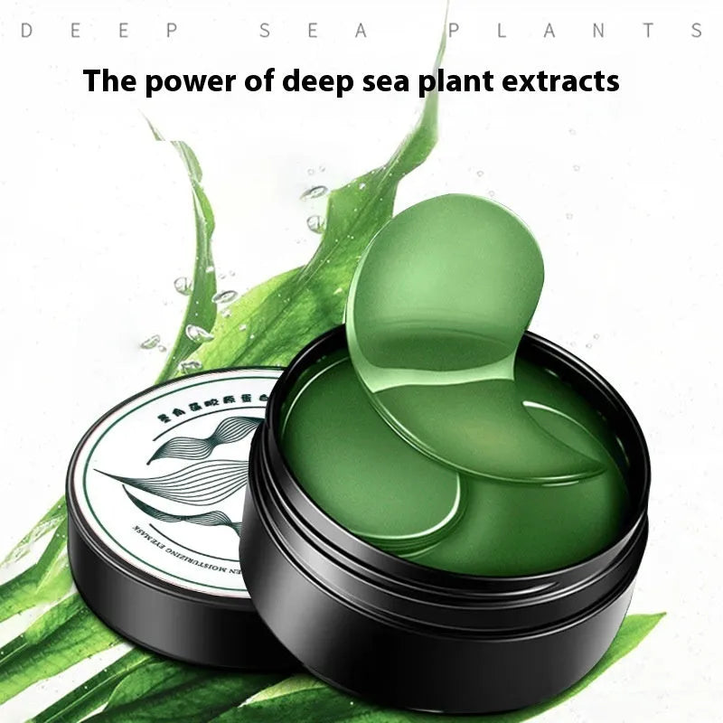 Seaweed collagen essence eye mask patches in 60 tablet pack for moisturising treatment