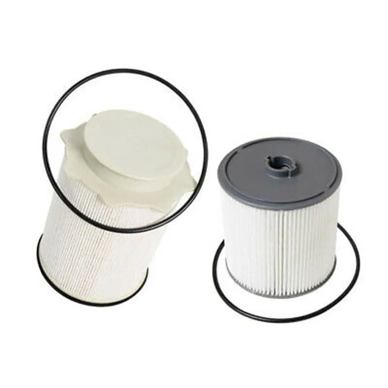 RAM truck fuel filter kit with white housing showing filter element and sealing components