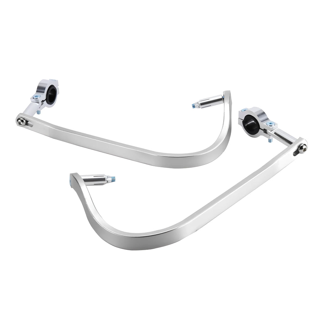 White aluminium alloy motorcycle hand guard anti-drop gauntlet for modified bikes