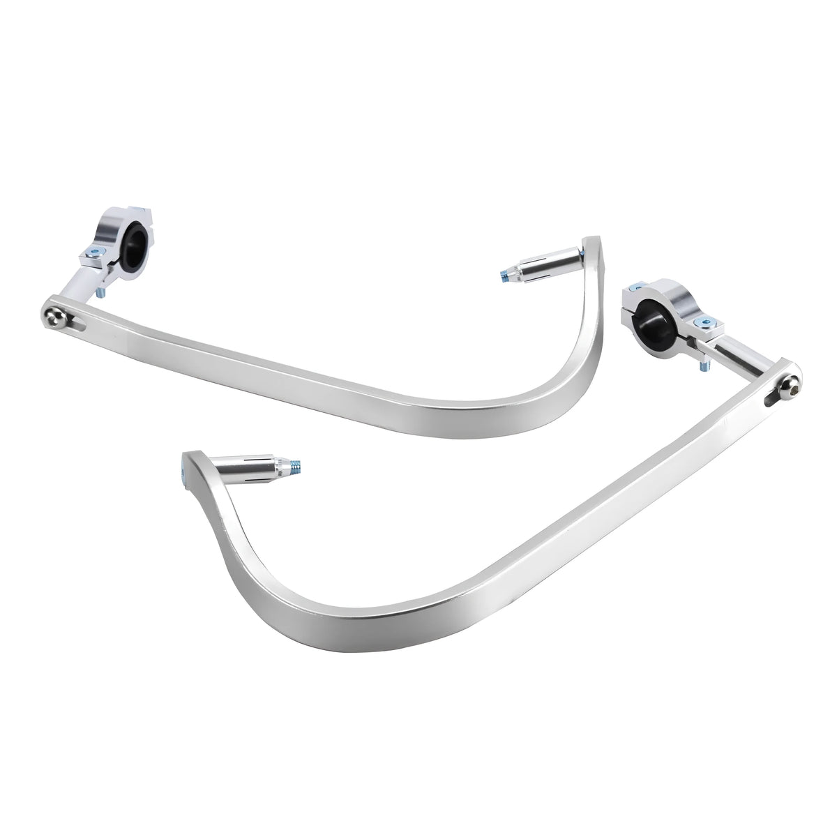White aluminium alloy motorcycle hand guard anti-drop gauntlet for modified bikes