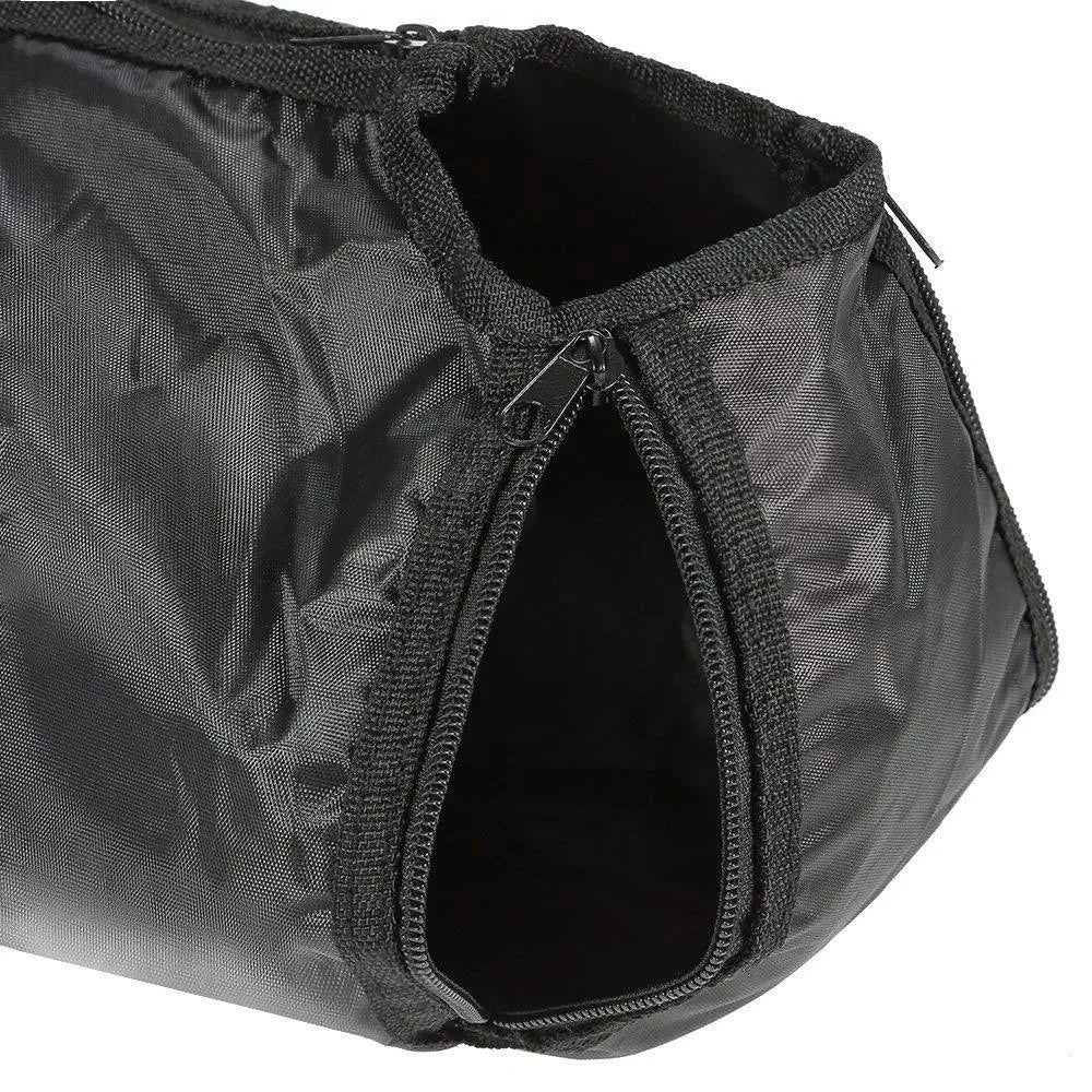 Black cat cleaning and washing bag made from 420D PU Oxford fabric