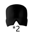 Adjustable ice headache relief gel eye mask showing 22x17cm dimensions and headband fitting 42-66cm circumference