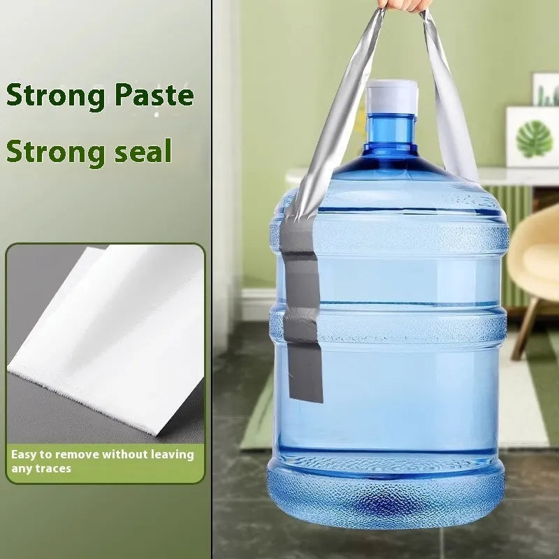 Roll of high-adhesive PVC windproof sealing tape in transparent colour on a white background.