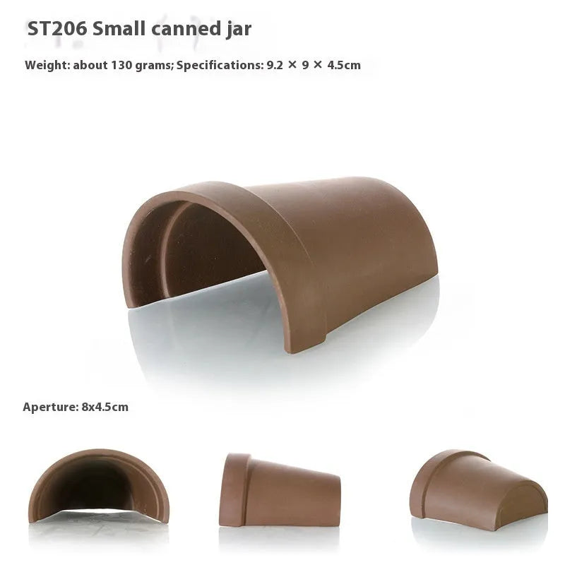 Brown purple sand fish tank decorative tile for breeding tank, single piece aquarium ornament