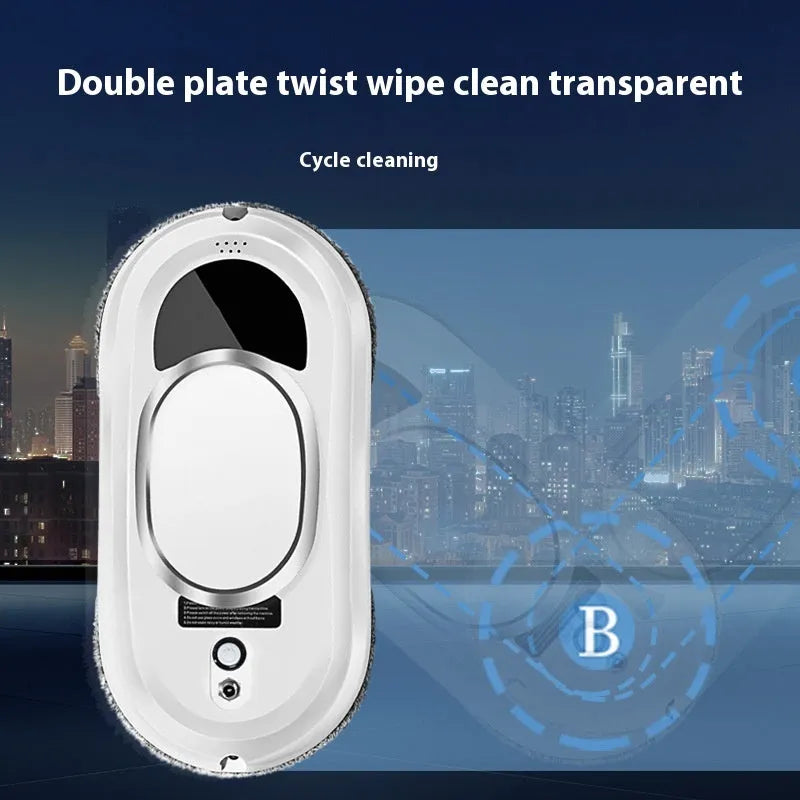 Full-automatic high altitude cleaning machine in W11 white with remote control and accessories