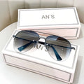 Metal frame aviator driving sunglasses with resin lenses in multiple colour options