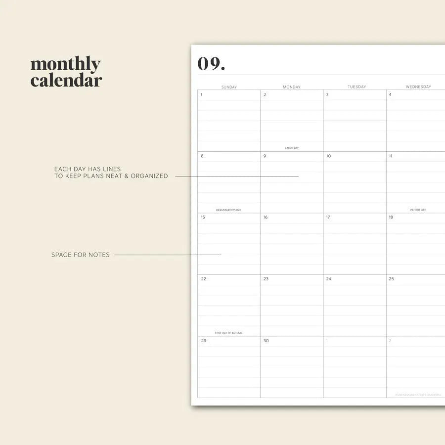 Cherry Red daily schedule coil notebook open showing hourly time slots and 100gsm paper
