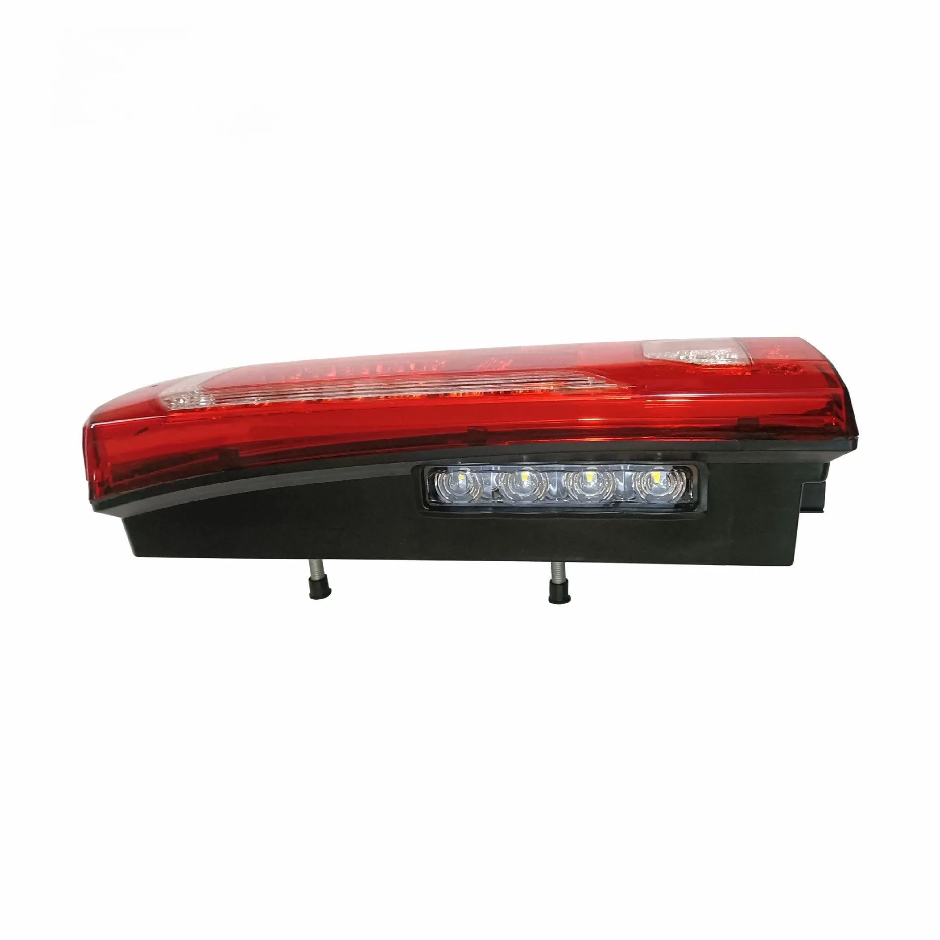 Mercedes-Benz MP4 MP5 heavy truck LED running water style rear tail lamp on white background.