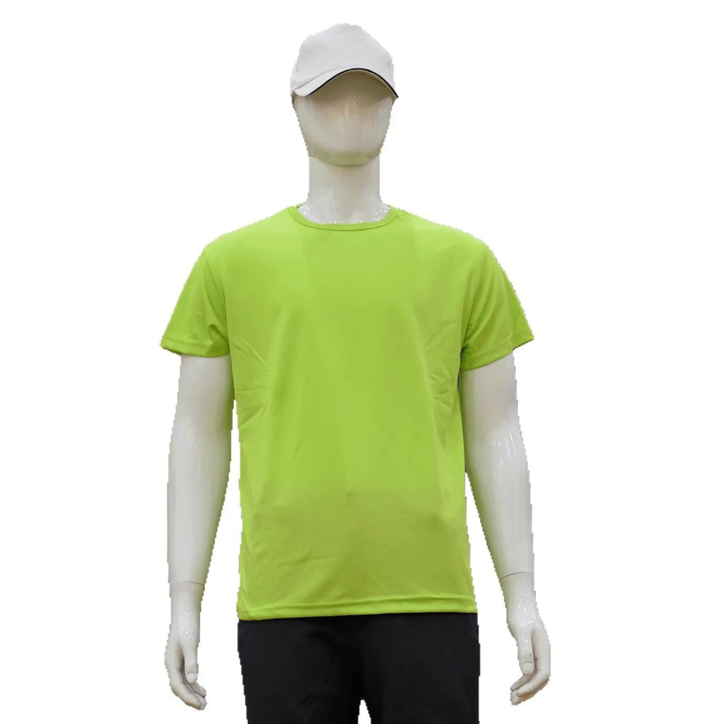 Quick-drying slim fit short-sleeved T-shirt in multiple colours with round neck