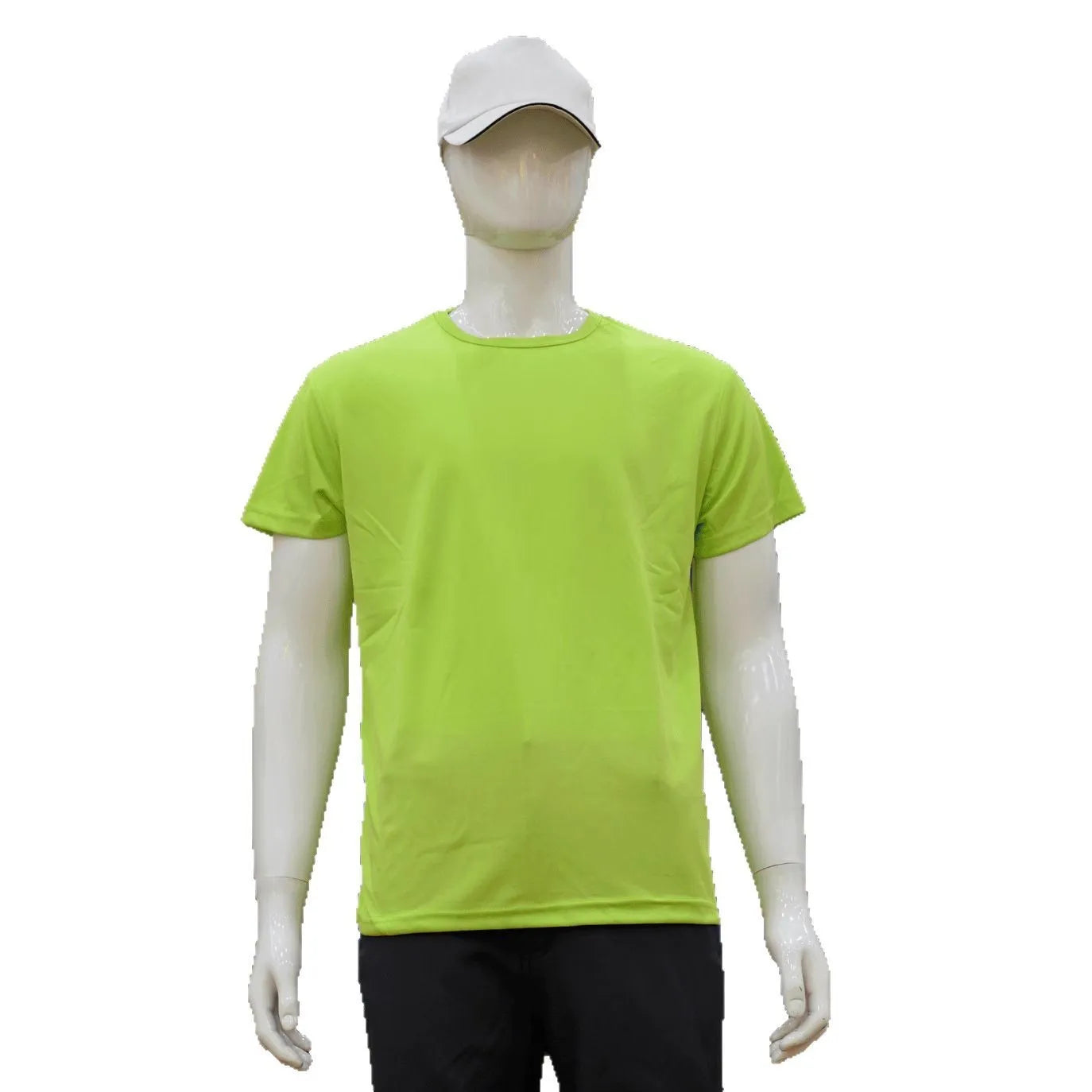 Quick-drying slim fit short-sleeved T-shirt in multiple colours with round neck