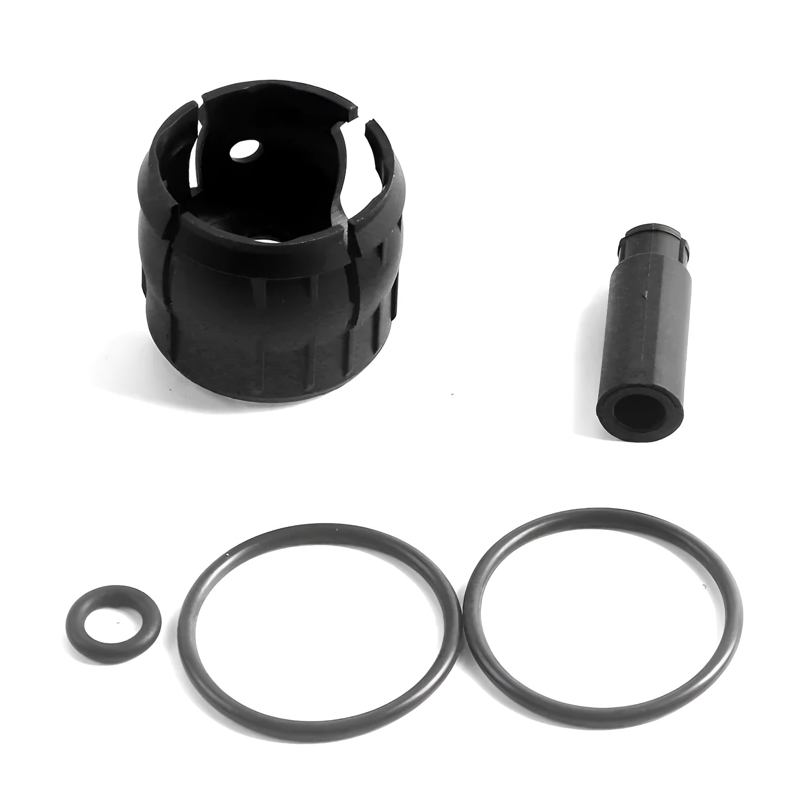 Black automotive plastic gear lever replacement parts for Vauxhall Opel Saifeili, shown as a set.