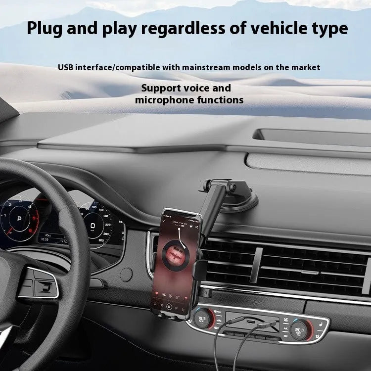 NAI USB car Bluetooth audio receiver with zinc alloy connector and copper TRS jack for vehicle audio systems